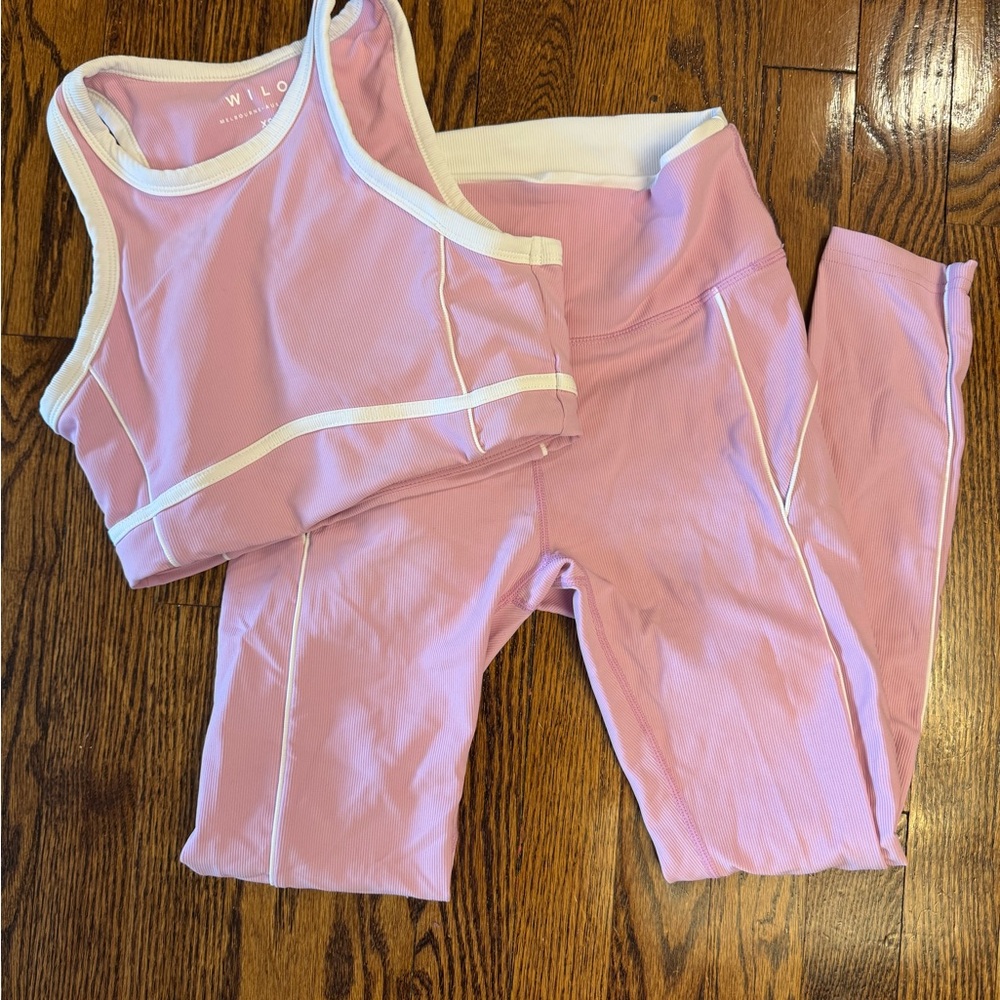 WILDFOX Pink High-Waist Active Leggings
